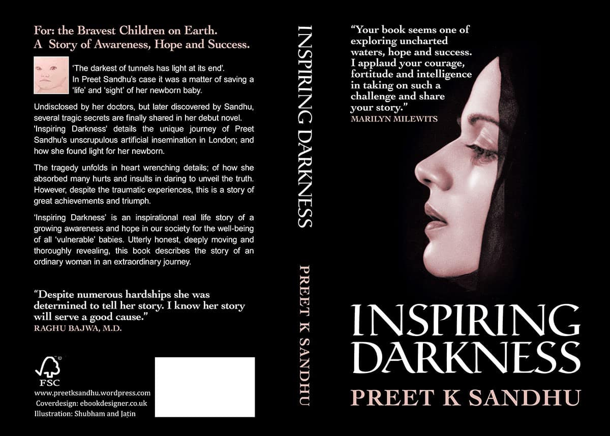 Inspiring Darkness Book Cover Design
